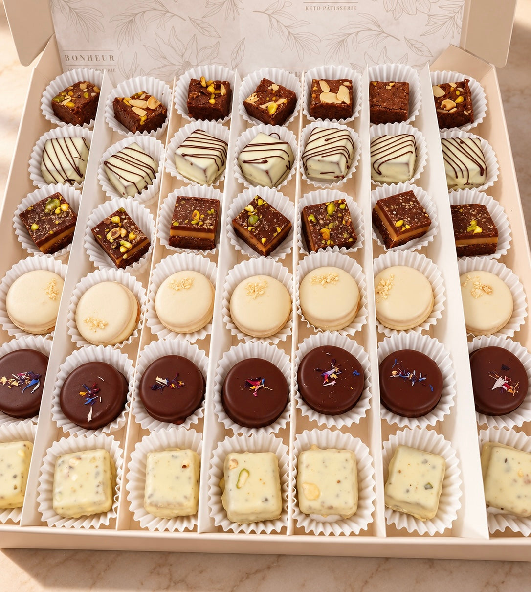 Caja de Postres de Cocktail Surtidos