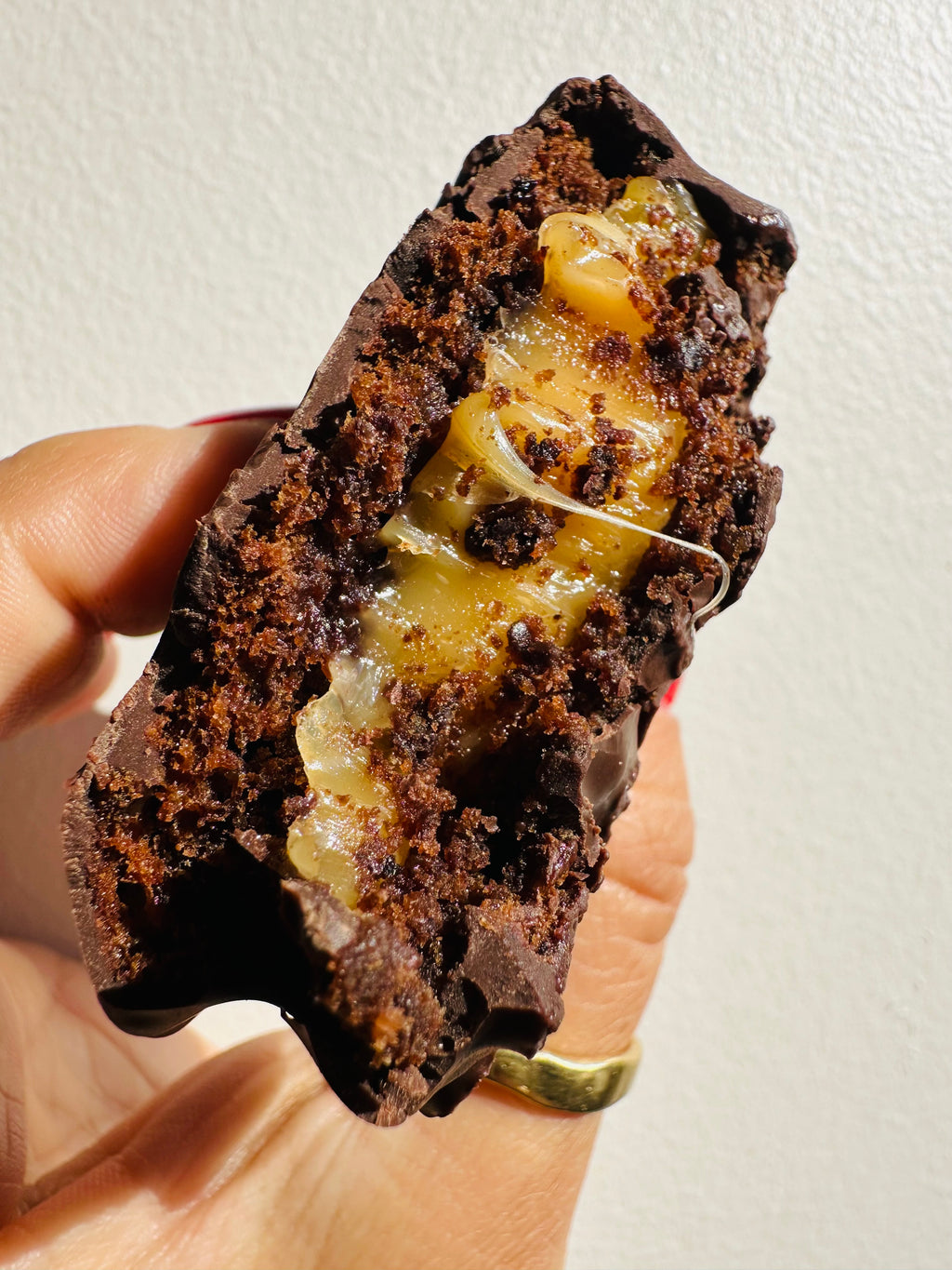 Alfajor brownie manjar