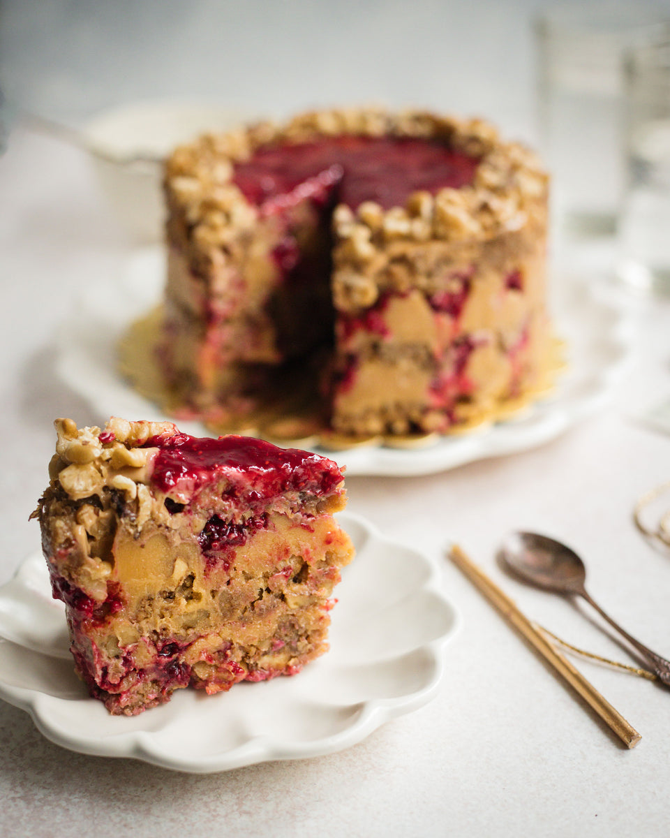Torta crocante caluga nuez | Bonheur Keto Pâtisserie