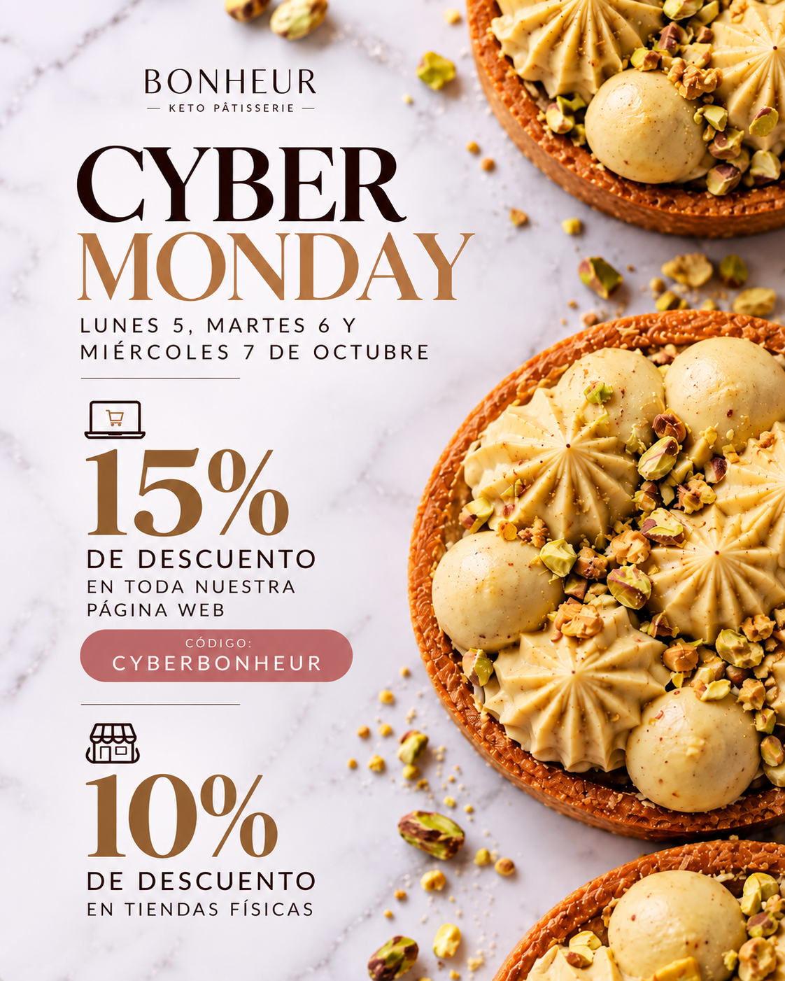 Cyber Monday Bonheur: 15% de descuento en la web